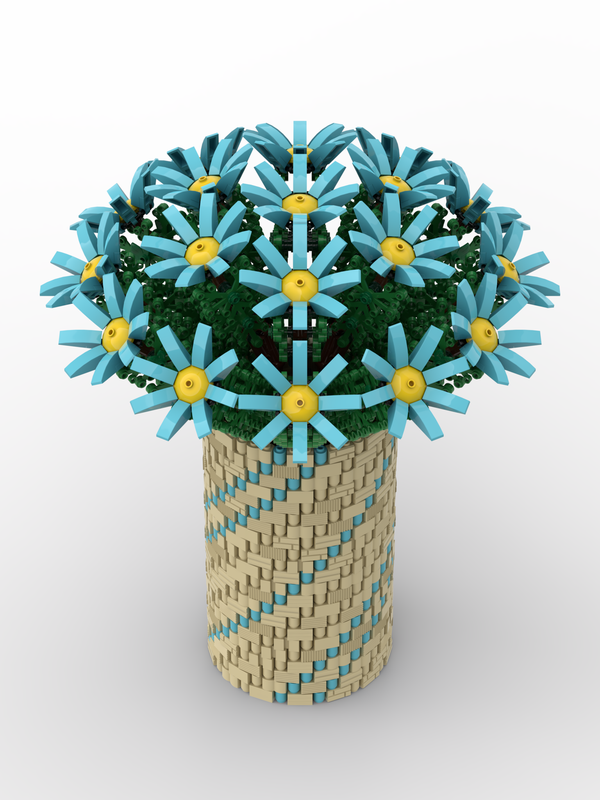 LEGO MOC Azure Flowers by Ben_Stephenson