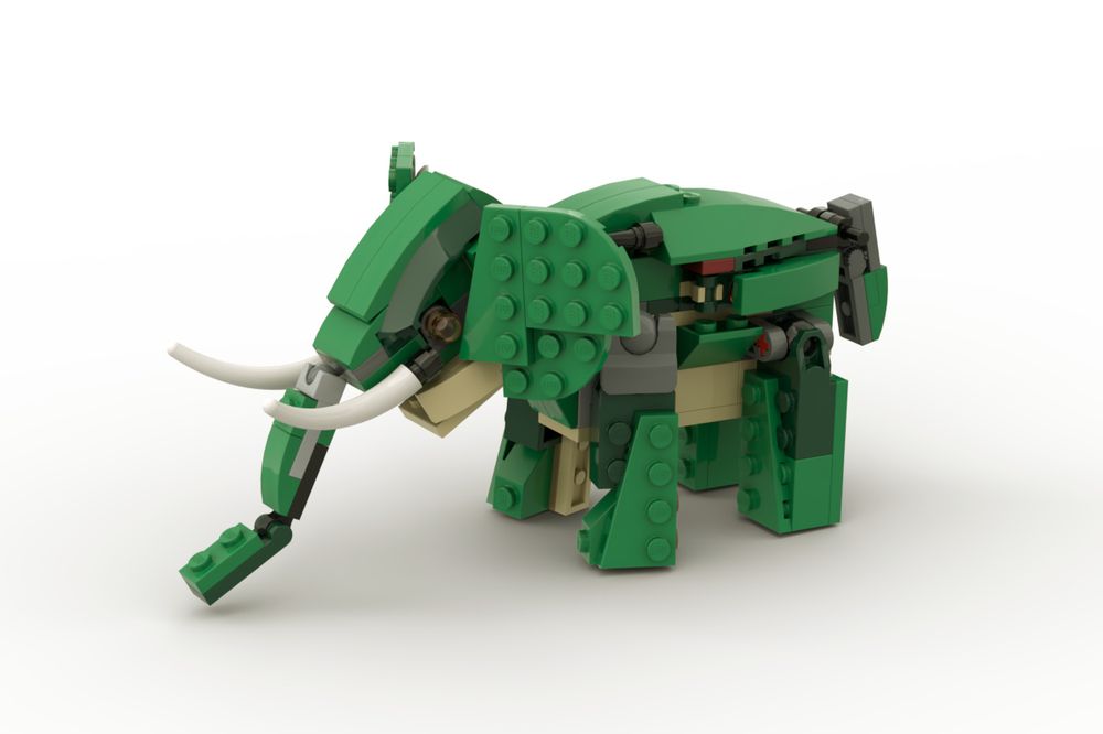 LEGO MOC 31058 Elephant by Nequmodiva | Rebrickable - Build with LEGO