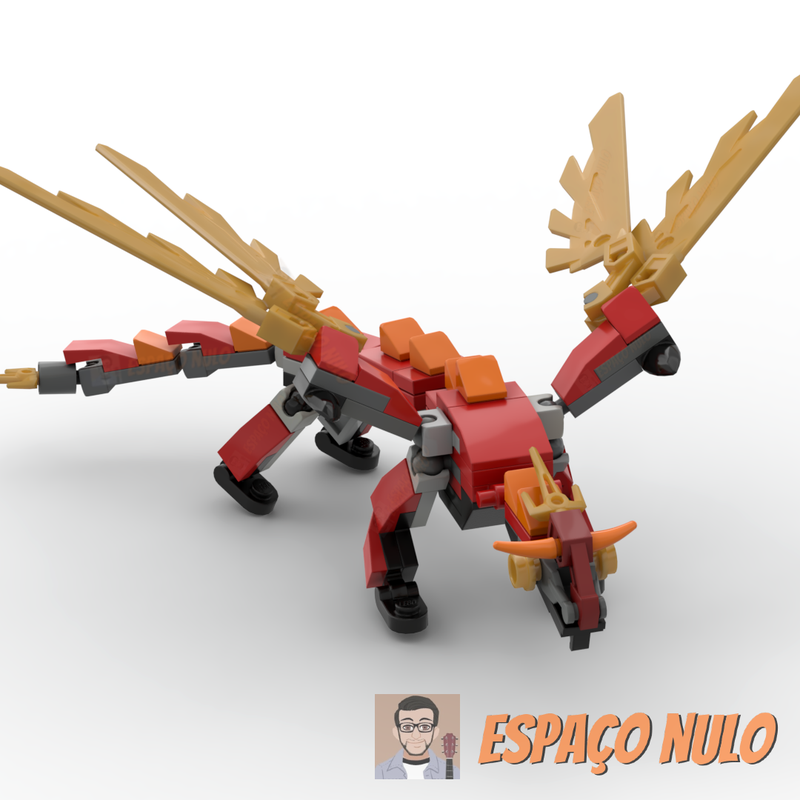 LEGO MOC Pyro Dragon by Espnulo | Rebrickable - Build with LEGO