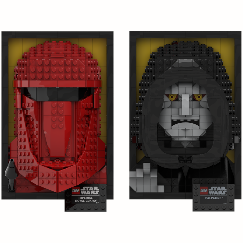 MOC Imperial 3D Frames Palpatine and Royal Guard | Rebrickable - Build with LEGO