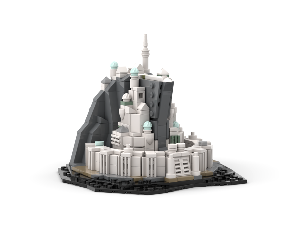 Made a mini Minas Tirith MOC in Lego Architecture style. : r/lego