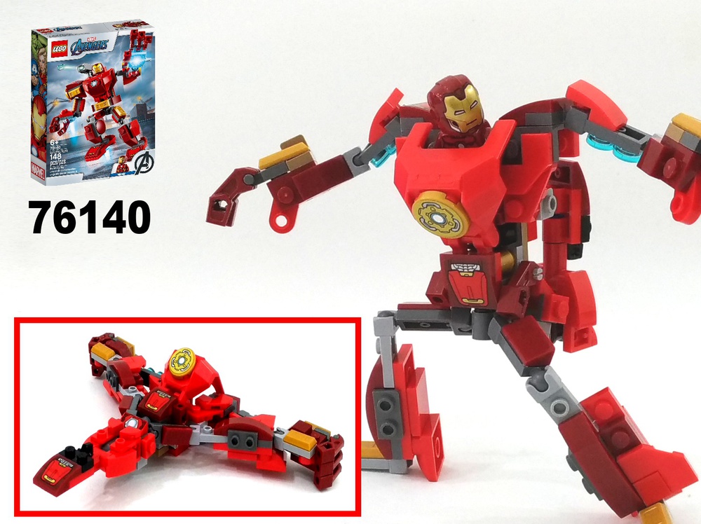Lego 76140 Marvel Avengers Super Heroes Iron Man Armored Mech Building Toy Set 