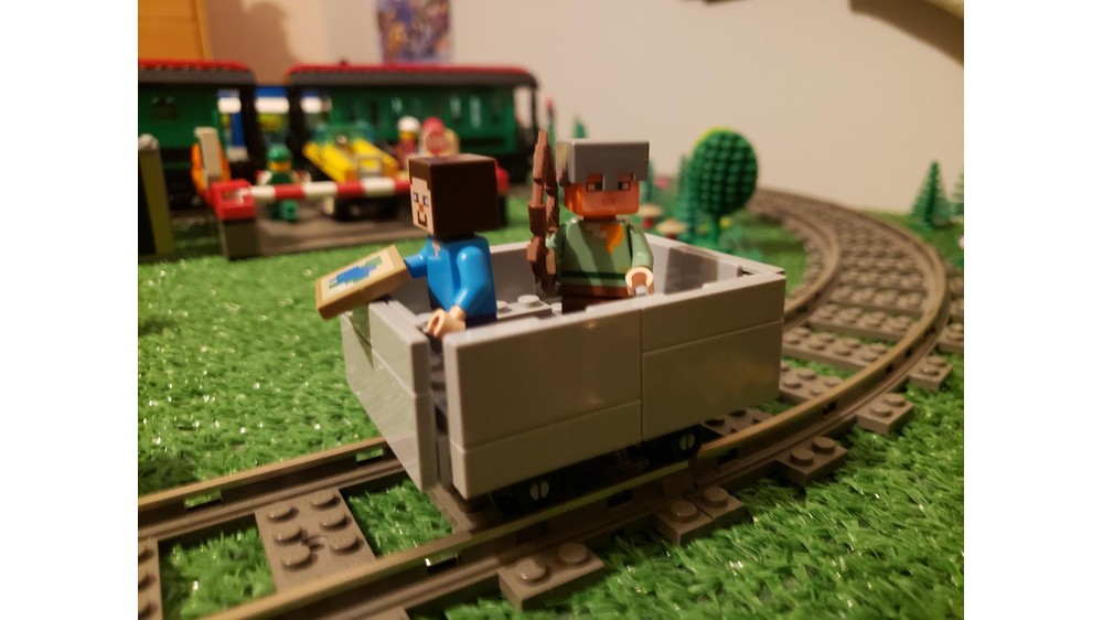 LEGO MOC 6-Wide Minecart by Rocket Racer318 | Rebrickable - Build with LEGO