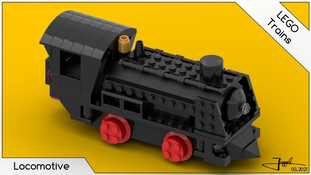 LEGO MOC Train Locomotive by Jaggel | Rebrickable - Build LEGO