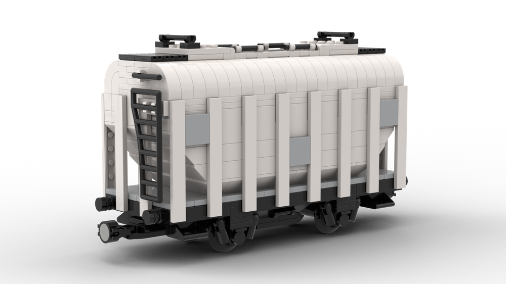 LEGO MOC 21 Ton Hopper Car by Yellow.LXF Rebrickable Build with LEGO
