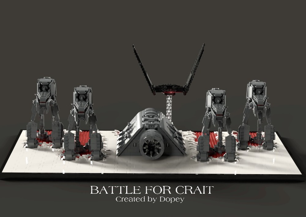MOC Battle for crait by Dopey1479 | - Build with LEGO