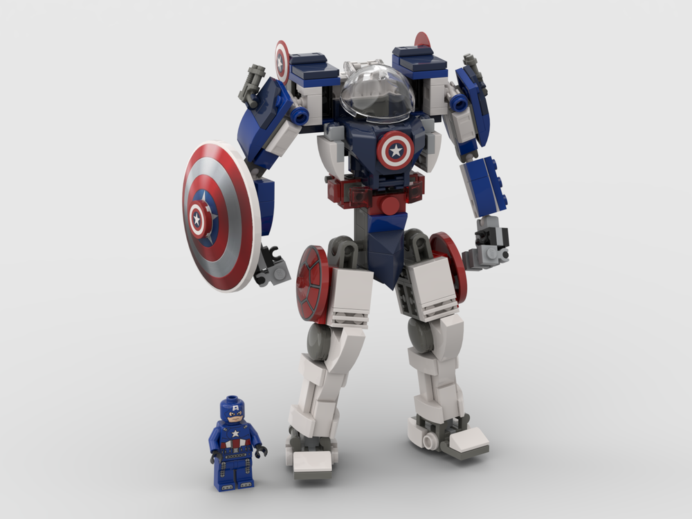 Drivkraft Grund Klæbrig LEGO MOC Captain America Mech by christio01 | Rebrickable - Build with LEGO