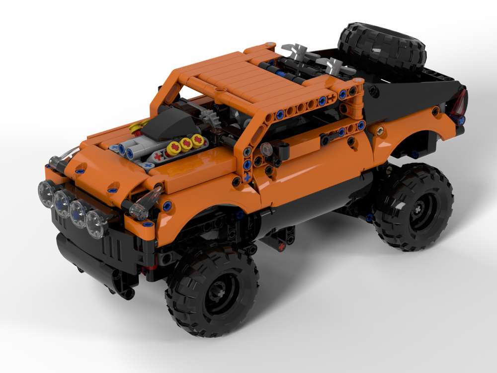 LEGO MOC Compact Trophy Truck by maestroosram | Rebrickable - Build ...