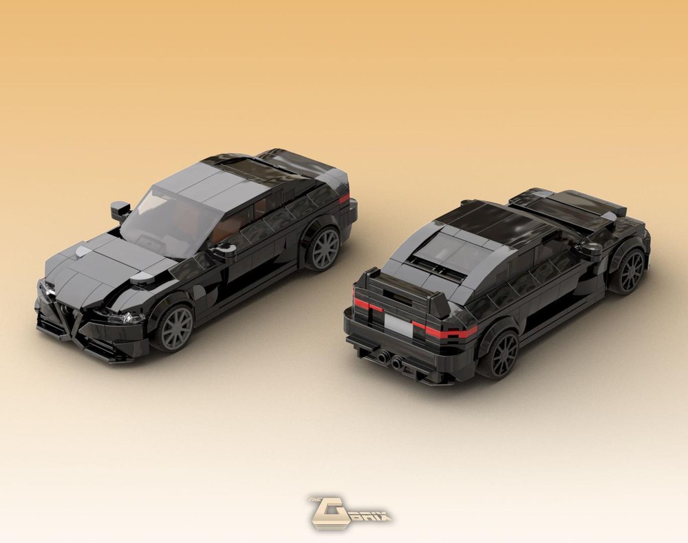 LEGO MOC Alfa Romeo Giulia Quadrifoglio GTAm Black by thegbrix | Rebrickable - Build with LEGO