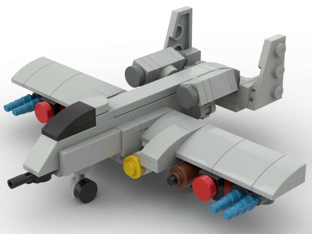LEGO MOC A-10 Thunderbolt ("Warthog") mini v7 by meregt | Rebrickable