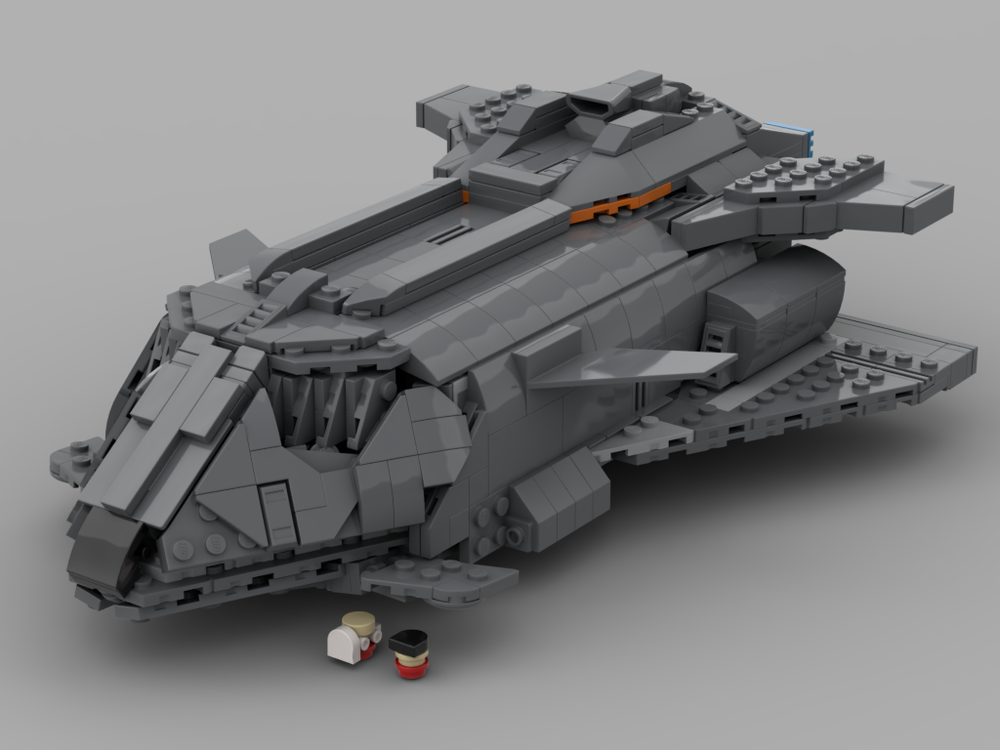 LEGO MOC-77226 1:250 scale elite dangerous Federal gunship by ...