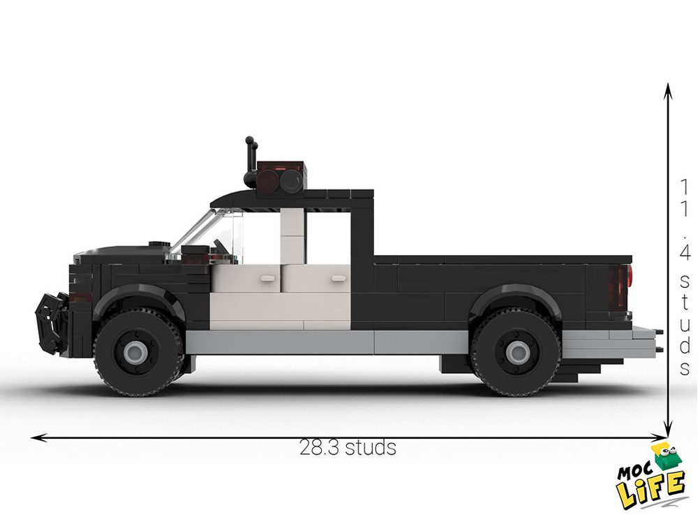 LEGO MOC Chevrolet Silverado 1500 quad cab long bed police by MocLife ...