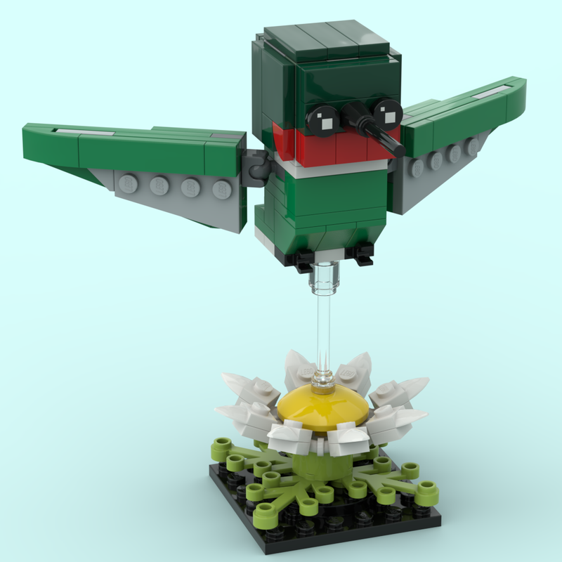 LEGO MOC Ruby-Throated Hummingbird by HylianHerald | Rebrickable ...