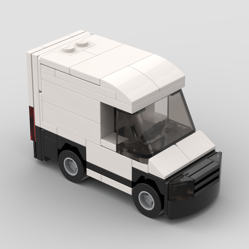 LEGO MOC Mini White Van by BlockMOCs Rebrickable Build with LEGO