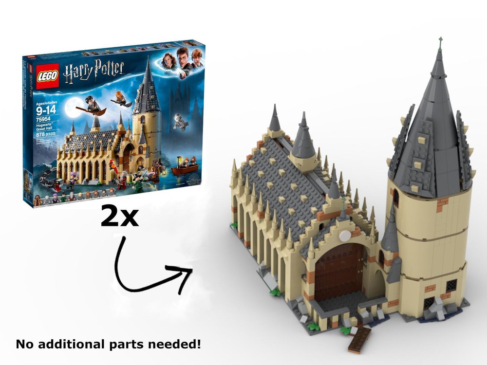 LEGO MOC Great Hall Closed Back Version by Crimson Coronet