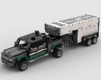 Ford F-350 Dually Pickup Truck (DRW) with horse trailer/42078 C-Model