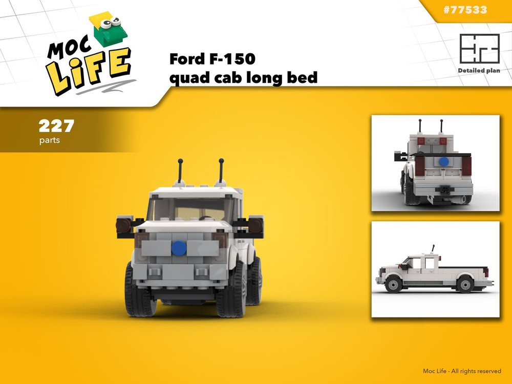 LEGO MOC Ford F-150 quad cab long bed thirteenth gen by MocLife ...