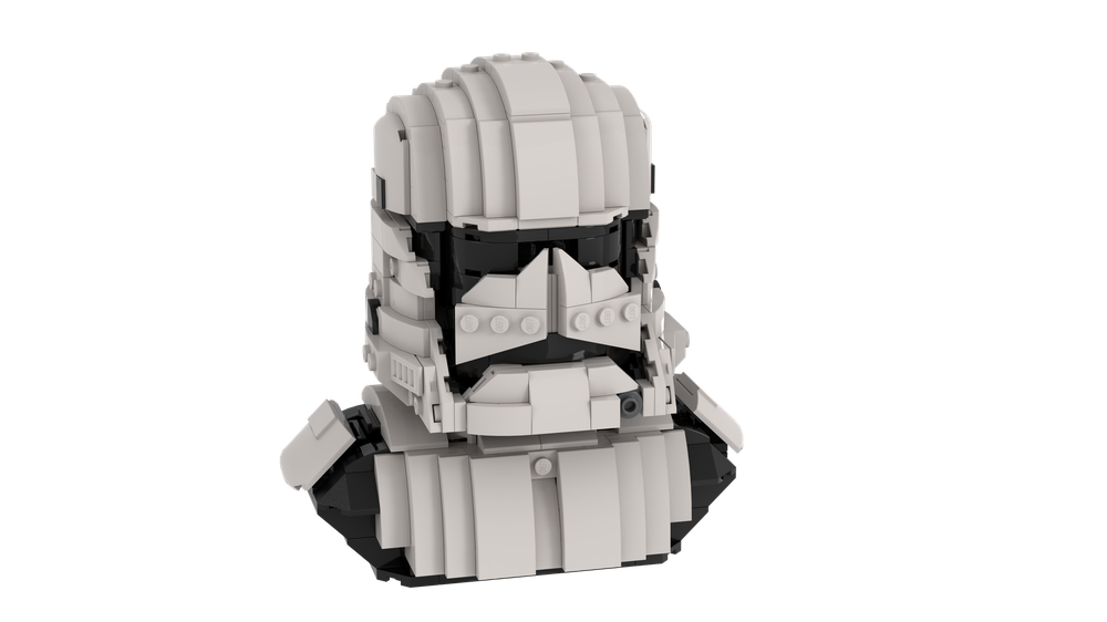 LEGO MOC First Order Stormtrooper Bust by hrodas Rebrickable Build