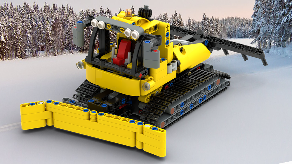MOC 42121 - Snow groomer by Dadudi_Technic_Creations | Rebrickable - Build with LEGO