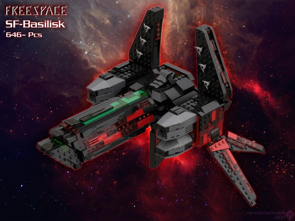 LEGO MOC-77640 Shivan Basilisk Heavy Fighter (Descent: Freespace) by ...