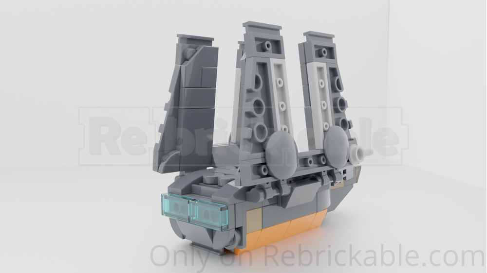 ラパフェ ミニハット LEGO MOC-77922 Imperial Zeta Class Heavy Cargo Shuttle (Mini) by