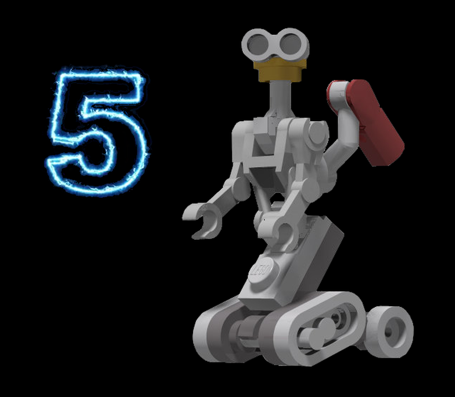 LEGO MOC Johnny 5 from 'Short Circuit' (minifig scale) by DoubleBU
