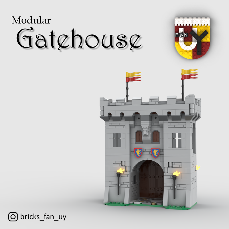 LEGO MOC-77977 Modular Gatehouse by bricks_fan_uy | Rebrickable - Build ...
