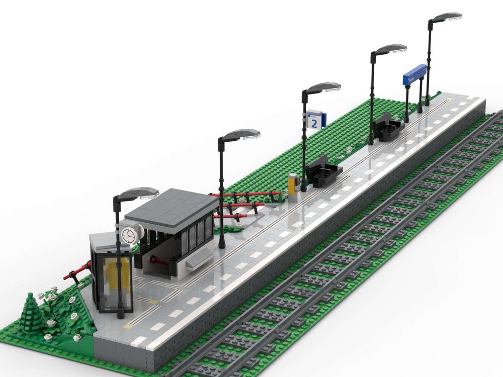 LEGO MOC Vught Train Station Platform 2 by vanderlegofan | Rebrickable ...