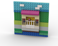 10698 3D Mosaic house
