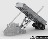 frameless tipping trailer for 42078 Mack Anthem (rahmenloser Kippauflieger)