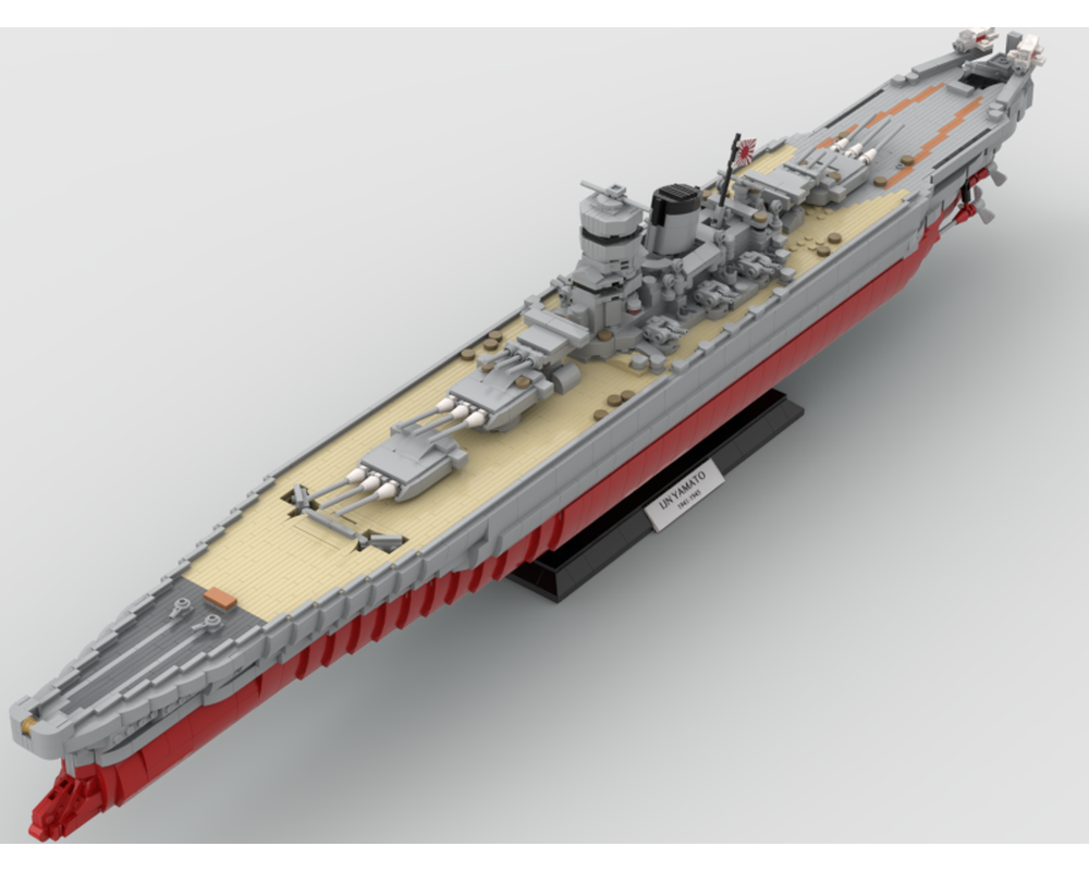 LEGO MOC IJN Yamato by LegosAreAwesome Rebrickable Build with LEGO