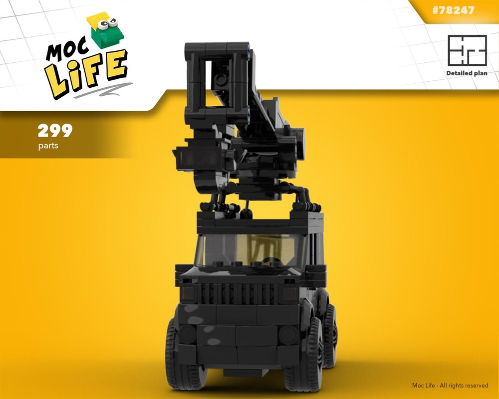 LEGO MOC-78247 Jeep Grand Cherokee Trackhawk boom camera by