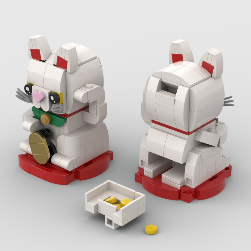 Rejse narre Med andre band LEGO MOC Fortune Cat by robocat | Rebrickable - Build with LEGO