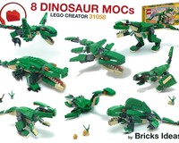8 in 1 - Dinosaurs - Lego Creator 31058 MOCs