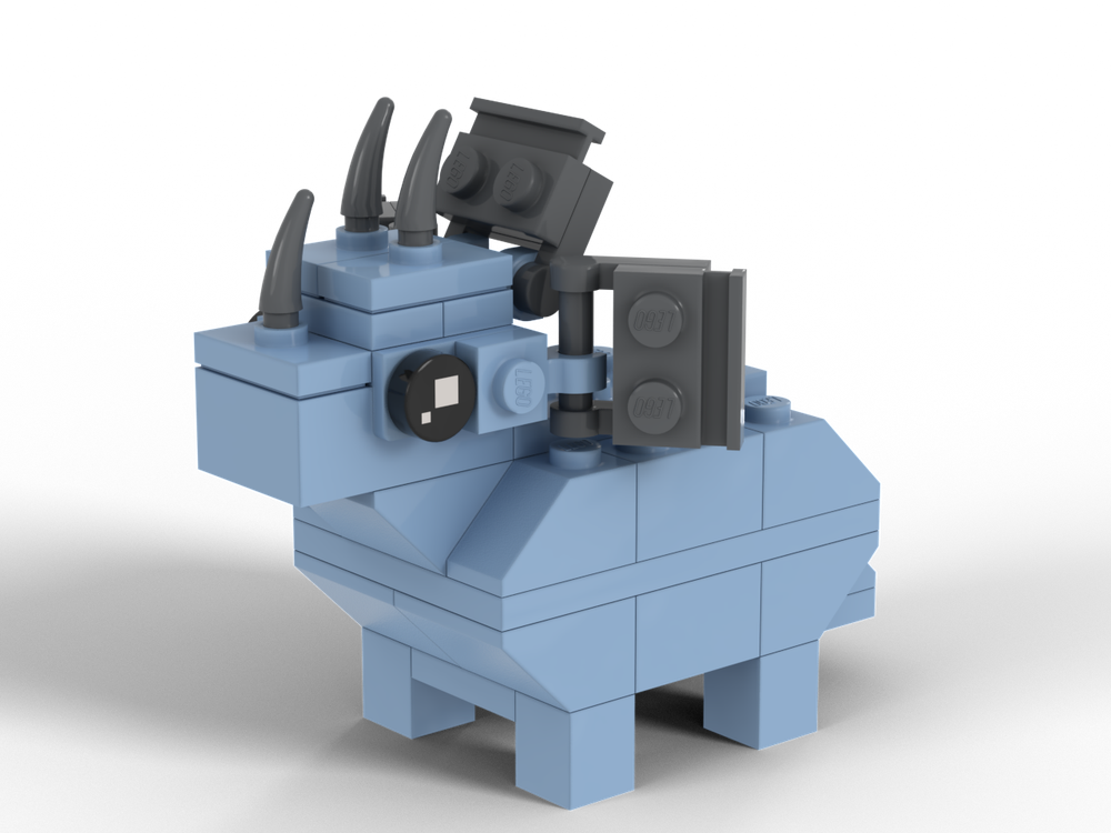 LEGO MOC Trixy The Tiny Dinosaur Triceratops by littledino