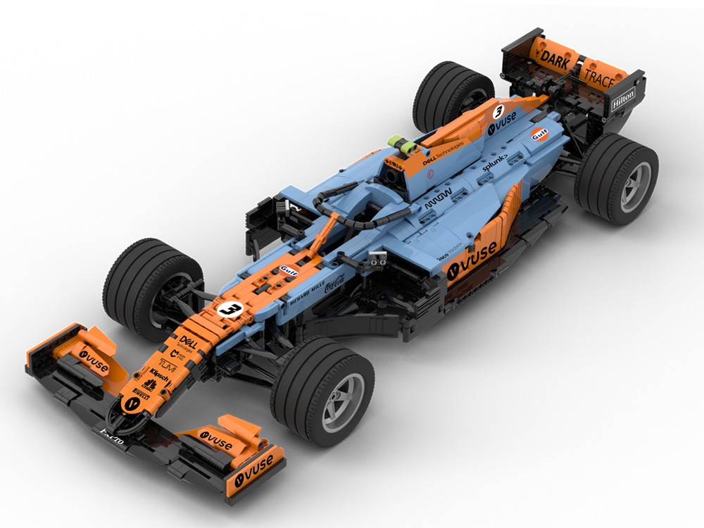 LEGO MOC F1 MCL35M (Detailed Edition) Monaco 2021 Livery 1:8 Scale by Lukas2020 | Rebrickable - Build with LEGO