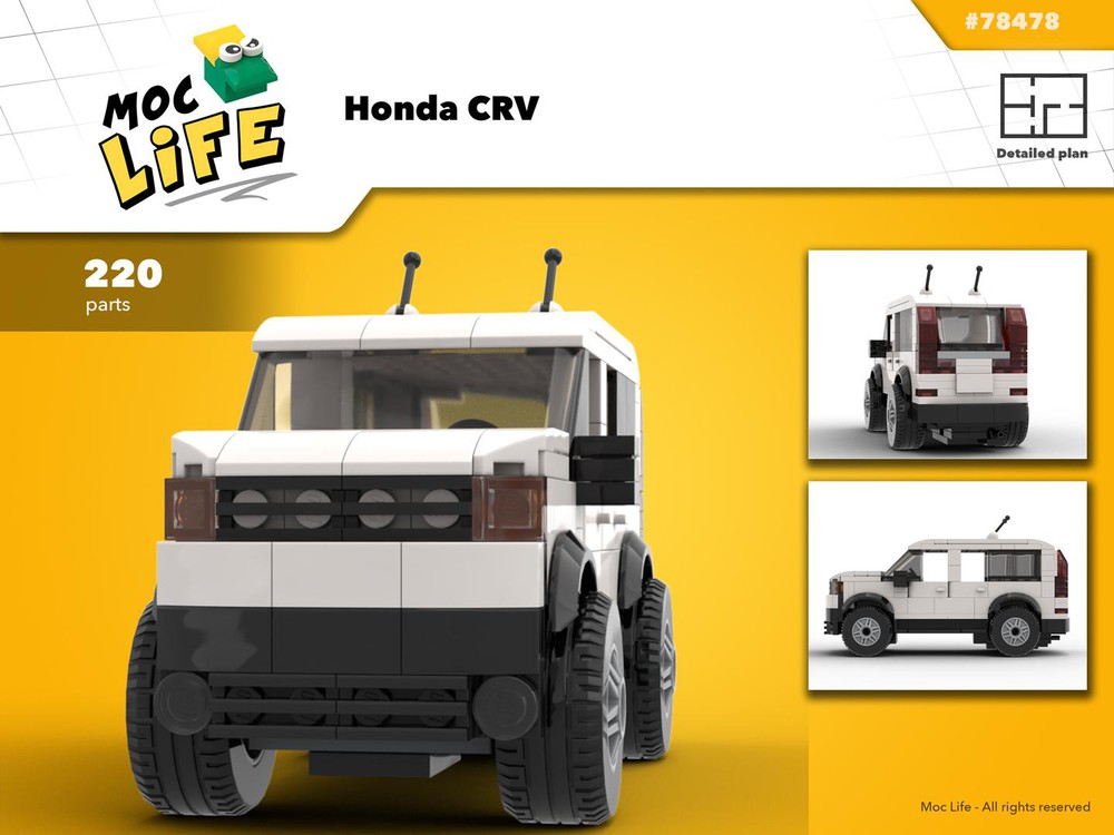 Lego Moc Honda Crv By Moclife Rebrickable Build With Lego