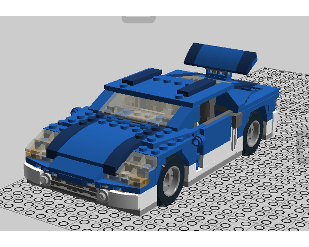 a car made out of legos