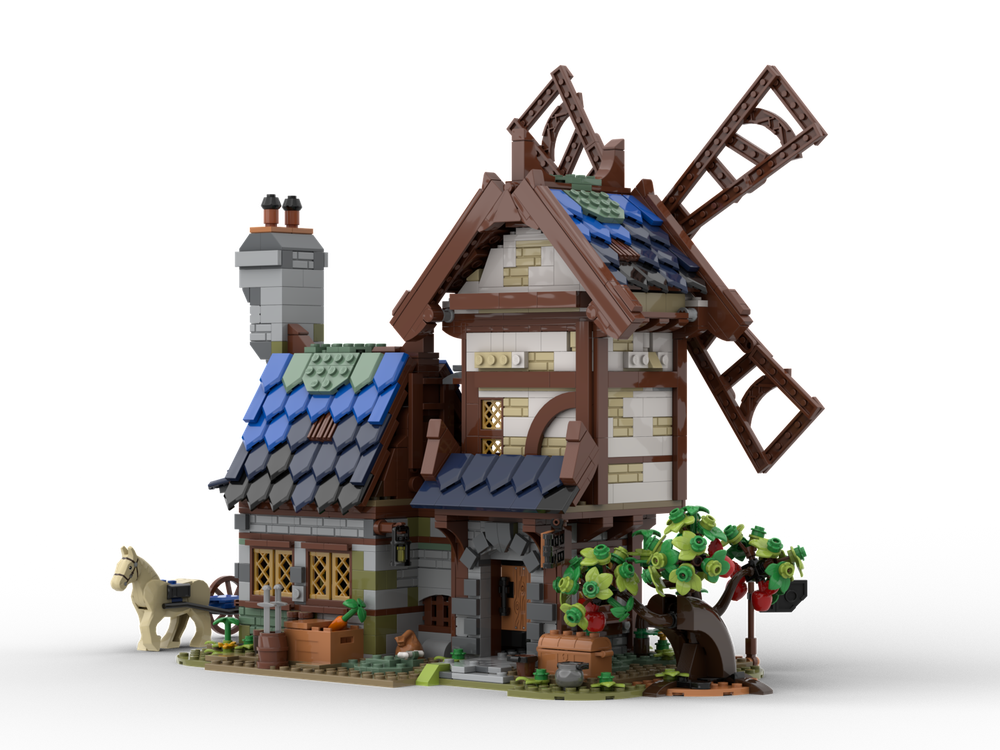 LEGO MOC Medieval Windmill by Gr33tje13 | Rebrickable - Build with LEGO