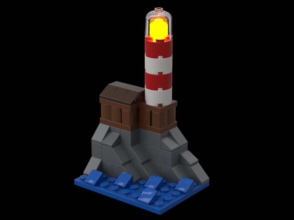 LEGO MOC Mini Lighthouse by Amused_Moose | Rebrickable - Build with LEGO