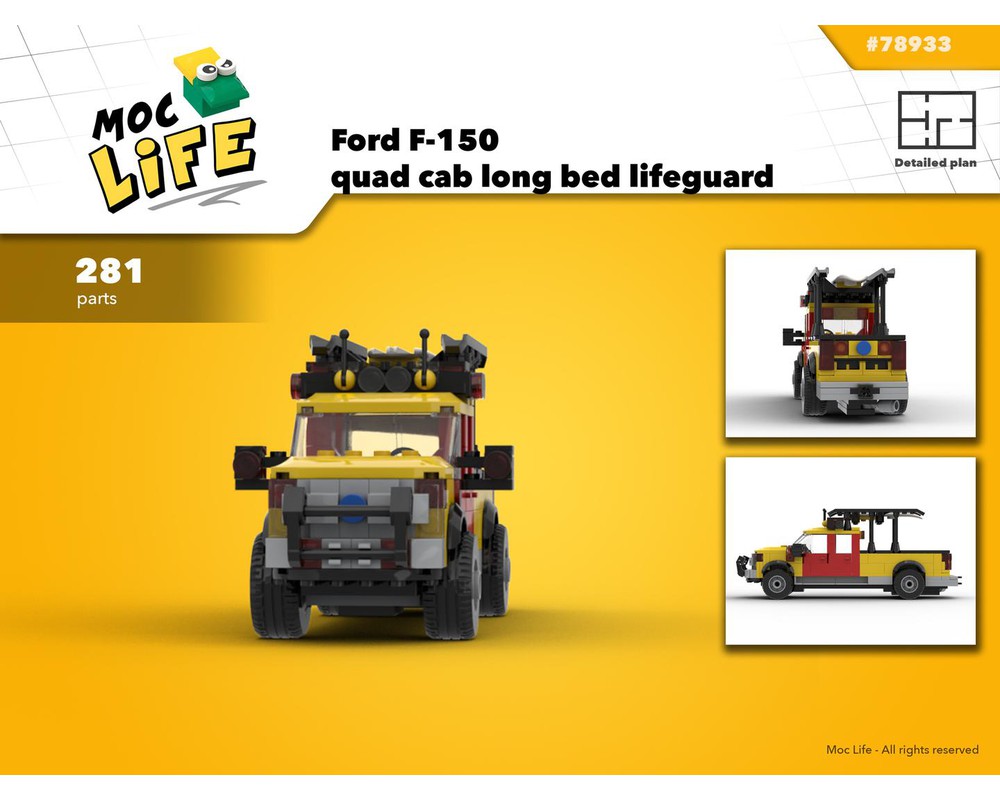 LEGO MOC Ford F-150 lifeguard by MocLife | Rebrickable - Build with LEGO