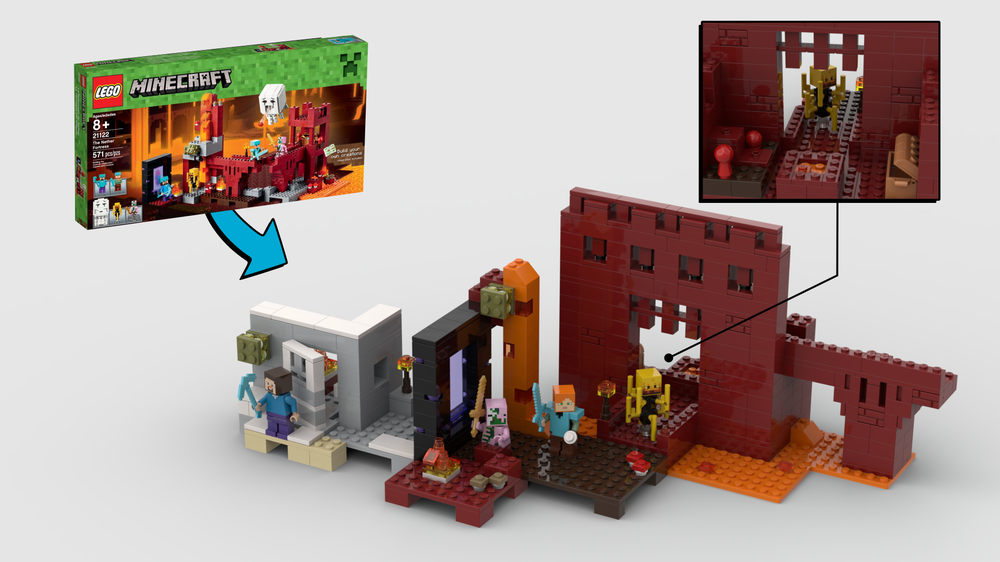 LEGO Minecraft The Nether Fortress 21122 With Ghast! | atelier-yuwa.ciao.jp