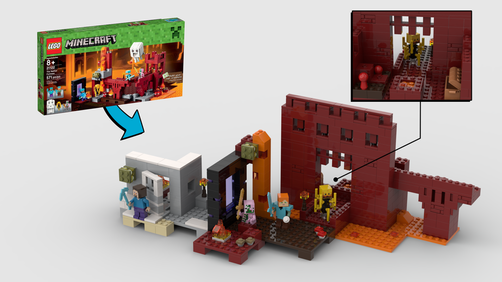 The nether on sale fortress lego