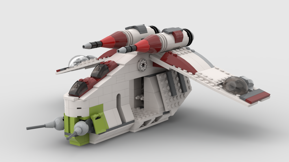 LEGO MOC Scaled Down Republic Gunship by MindBrick | Rebrickable ...
