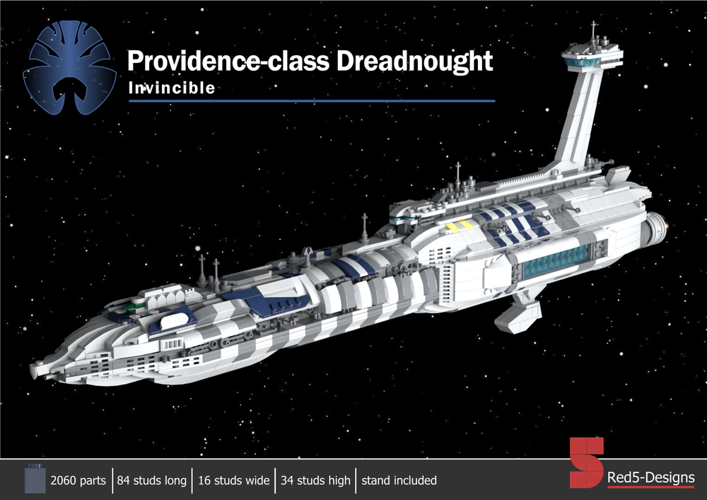 LEGO MOC Providence-Class Dreadnought Invincible by Red5-Leader Rebrickable - Build with LEGO