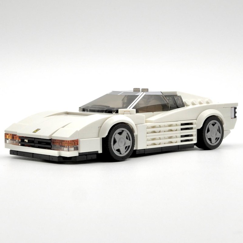 LEGO MOC Ferrari Testarossa Miami Vice white by barneius | Rebrickable - Build with