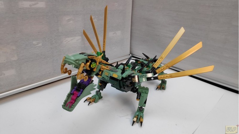 LEGO MOC Green Ninja Mech Dragon Wings - 70612 Mod by vascolp