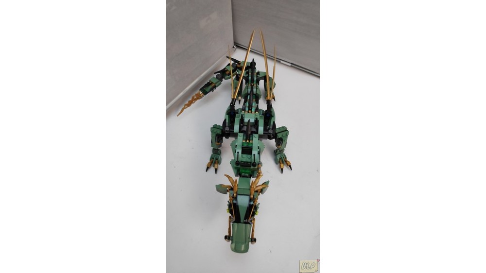 LEGO MOC Green Ninja Mech Dragon Wings - 70612 Mod by vascolp