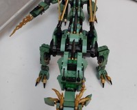 LEGO MOC Green Ninja Mech Dragon Wings - 70612 Mod by vascolp