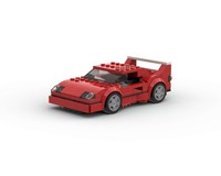 Lego 75890/31100 - Ferrari F40 8 stud mod
